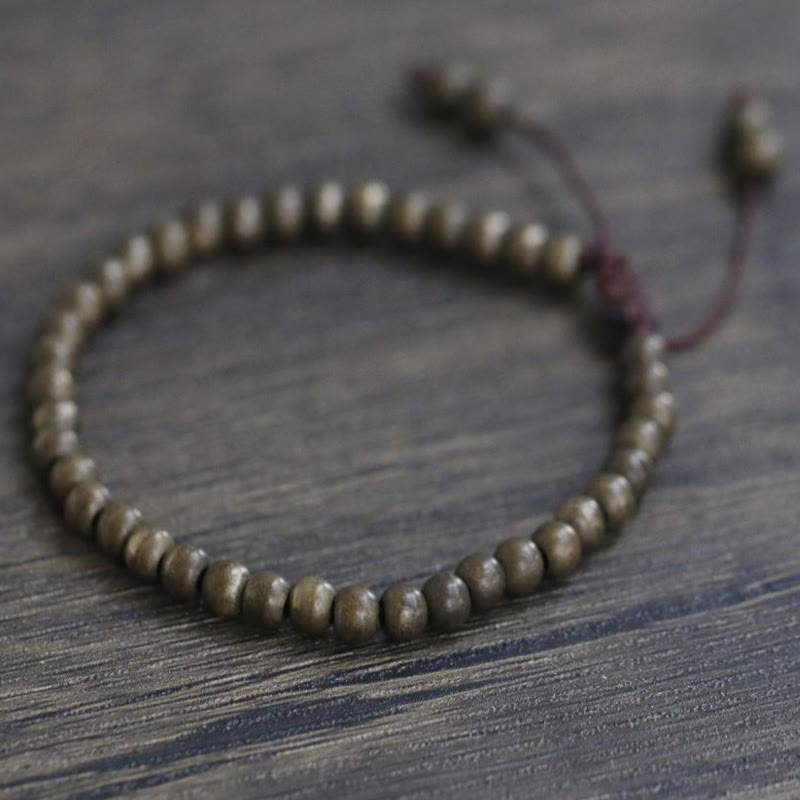 Wear FengShui Copper Brass Beads Balance Wealth Simple Bracelet