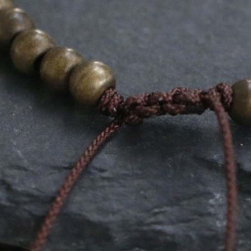 Wear FengShui Copper Brass Beads Balance Wealth Simple Bracelet