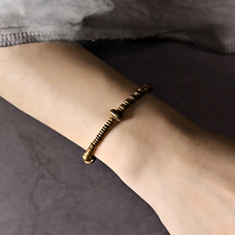 Wear FengShui Balance Copper Luck Brass Bracelet