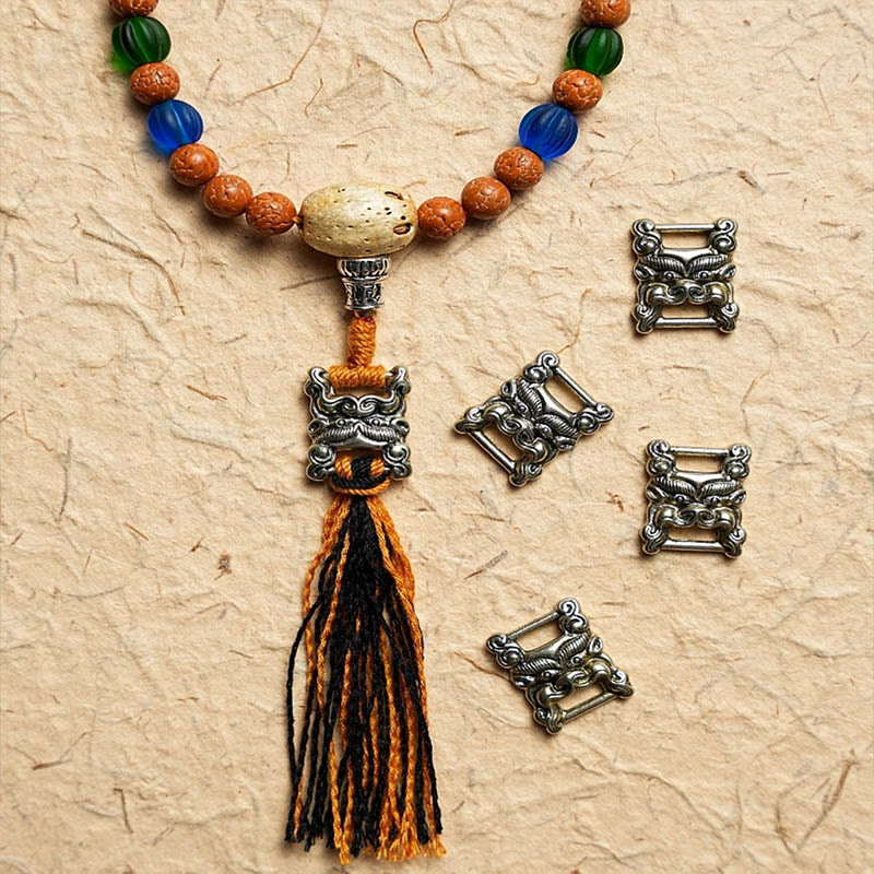 Wear FengShui Tibet Bodhi Seed 108 Mala Beads Wisdom Peace Bracelet Necklace