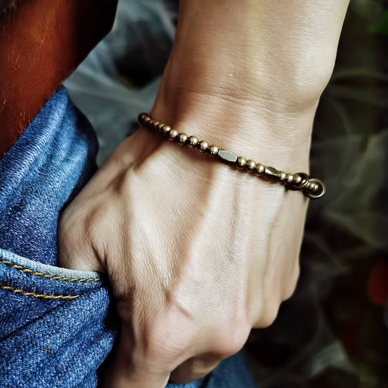 Wear FengShui "Wishing You Balance and Strength" Brass Bracelet Includes Gift Message Card