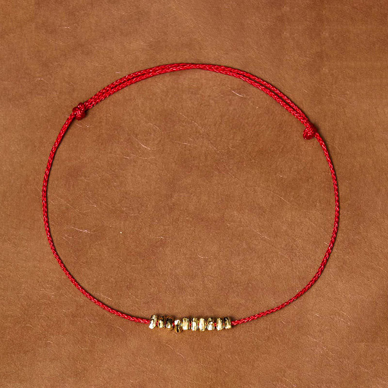 Wear FengShui Handmade 925 Sterling Silver Small Pieces Protection Braided Ultra-Thin Rope Bracelet