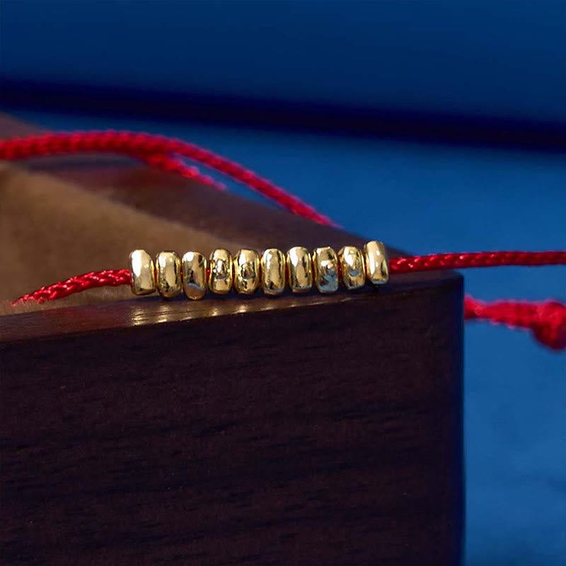 Wear FengShui Handmade 925 Sterling Silver Small Pieces Protection Braided Ultra-Thin Rope Bracelet