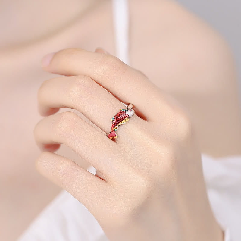 Wear FengShui Luck Koi Fish Wealth Prosperity Ring