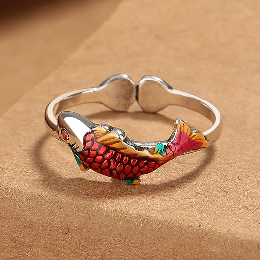 Wear FengShui Luck Koi Fish Wealth Prosperity Ring