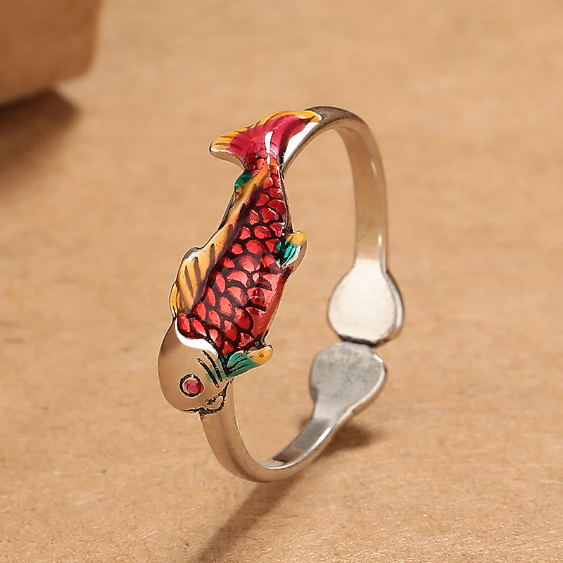 Wear FengShui Luck Koi Fish Wealth Prosperity Ring