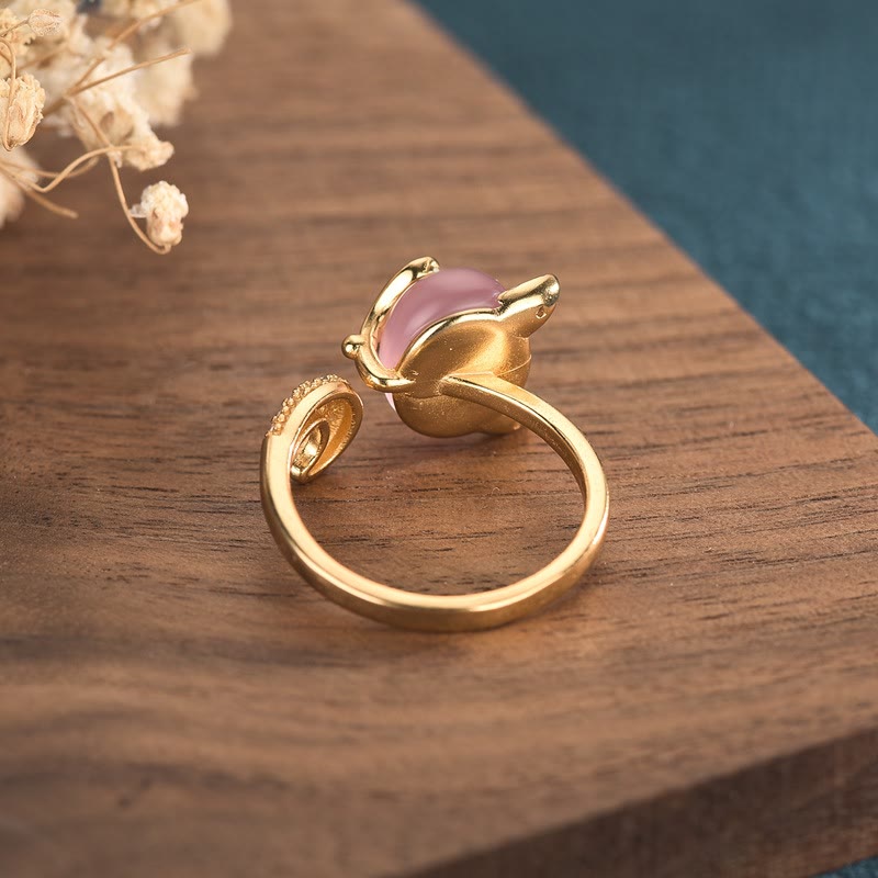 Wear FengShui Cat's Eye Copper Fox Love Ring