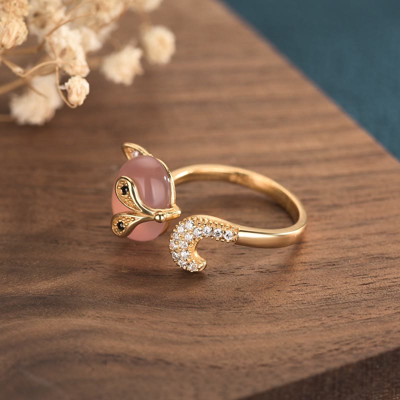 Wear FengShui Cat's Eye Copper Fox Love Ring