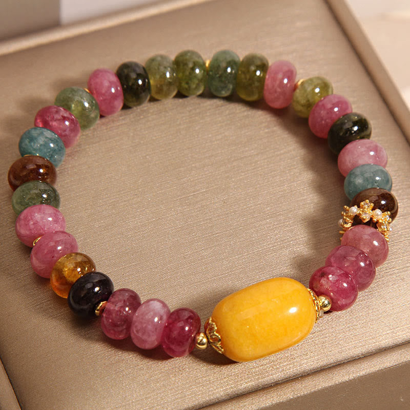 Wear FengShui Natural Tourmaline Topaz Positive Bracelet