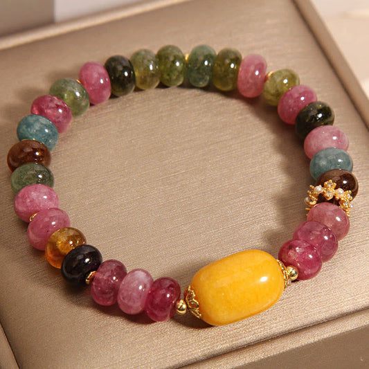 Wear FengShui Natural Tourmaline Topaz Positive Bracelet