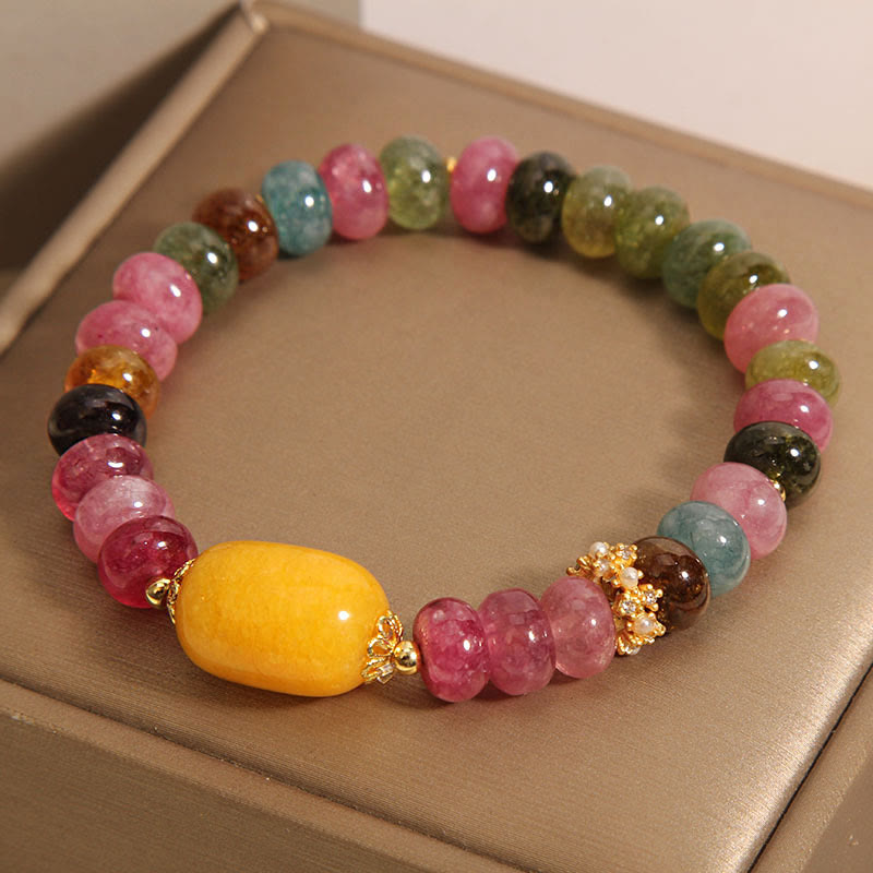 Wear FengShui Natural Tourmaline Topaz Positive Bracelet
