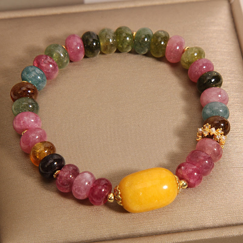 Wear FengShui Natural Tourmaline Topaz Positive Bracelet