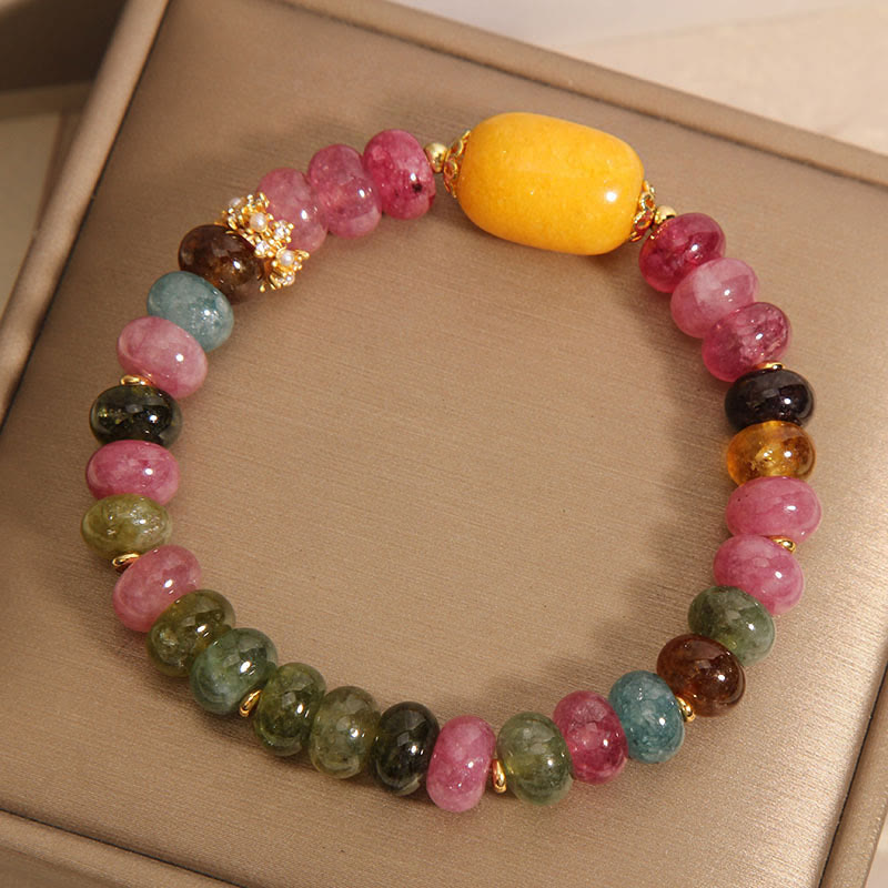 Wear FengShui Natural Tourmaline Topaz Positive Bracelet