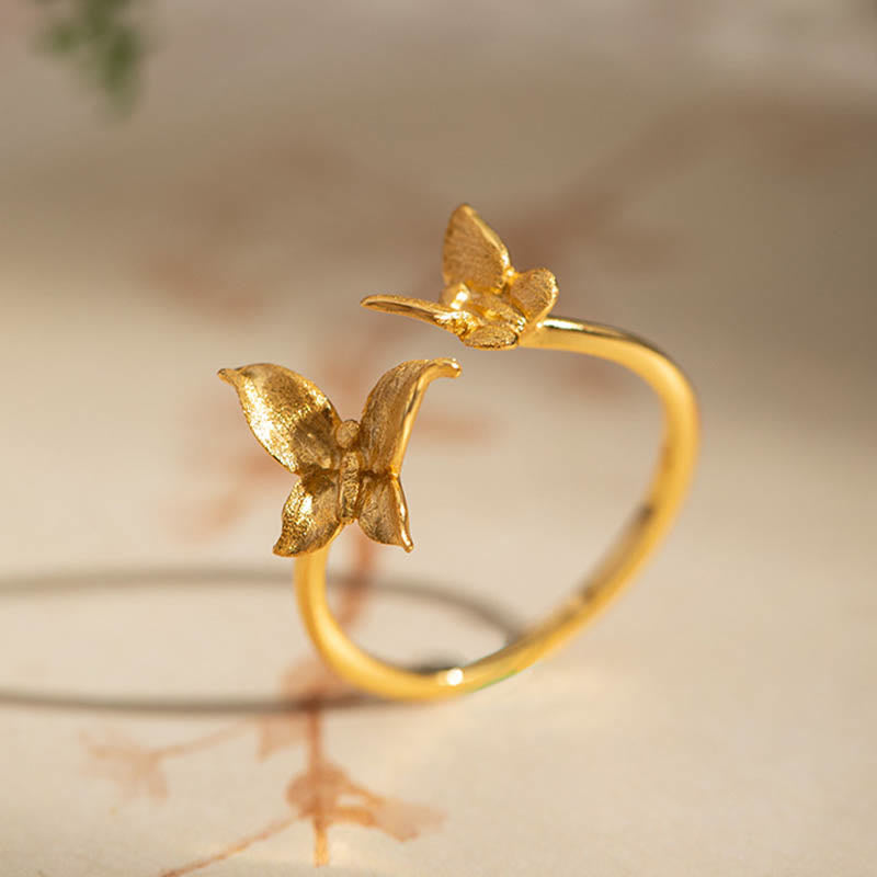 Wear FengShui 925 Sterling Silver Butterfly Love Ring
