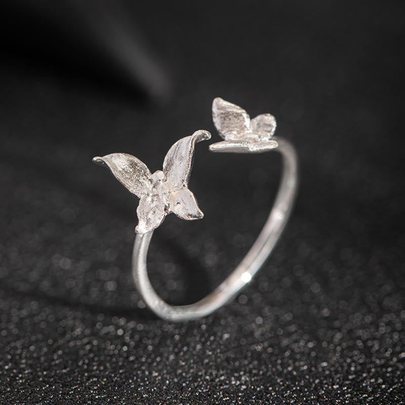 Wear FengShui 925 Sterling Silver Butterfly Love Ring
