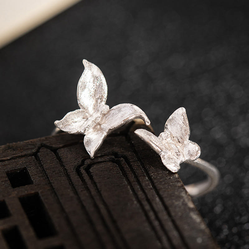 Wear FengShui 925 Sterling Silver Butterfly Love Ring