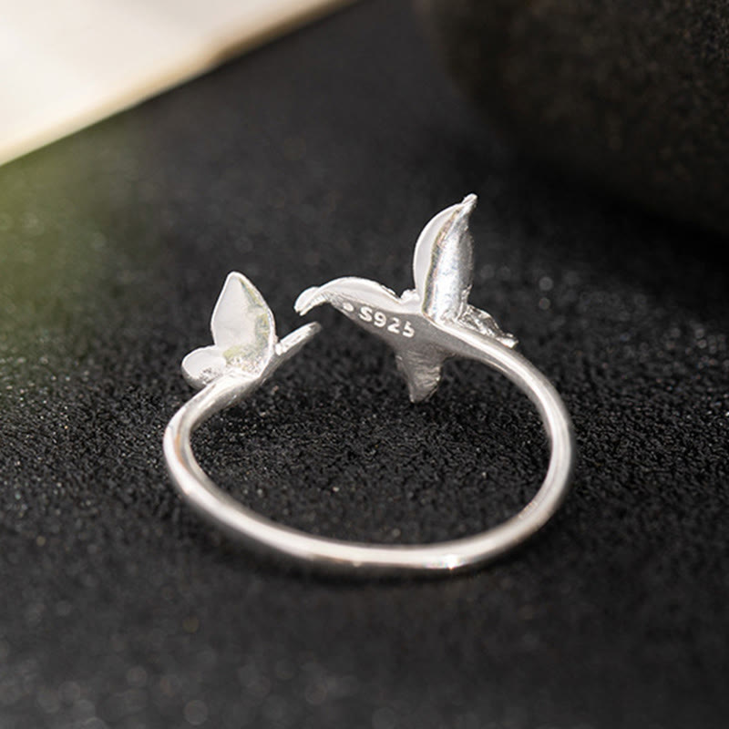 Wear FengShui 925 Sterling Silver Butterfly Love Ring