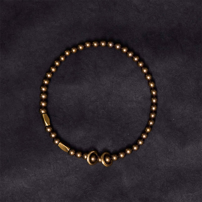 Wear FengShui "Wishing You Balance and Strength" Brass Bracelet Includes Gift Message Card
