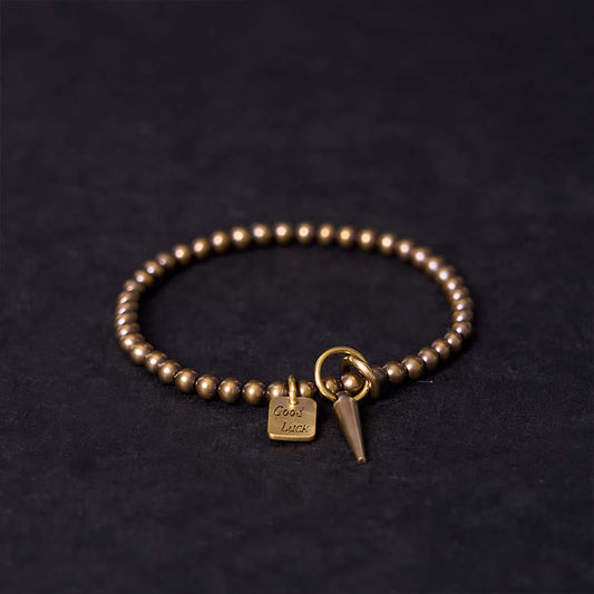 Wear FengShui Vintage Copper Brass Beads Fortune Balance Bracelet