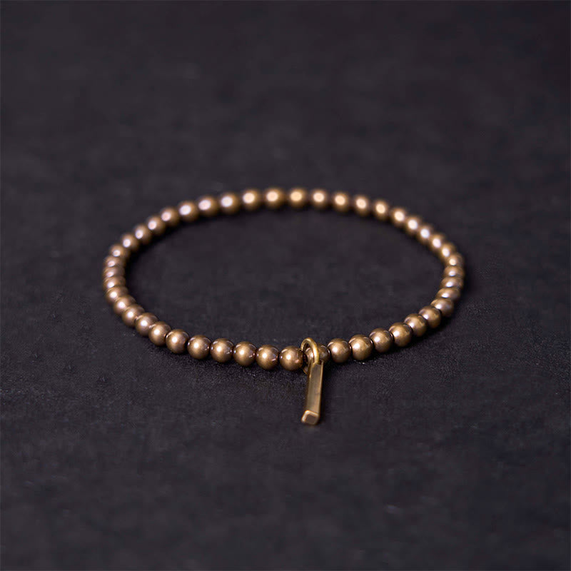 Wear FengShui Pure Copper Brass Beads Self Care Healing Bracelet