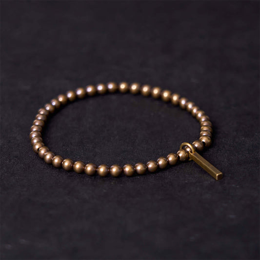 Wear FengShui Pure Copper Brass Beads Self Care Healing Bracelet