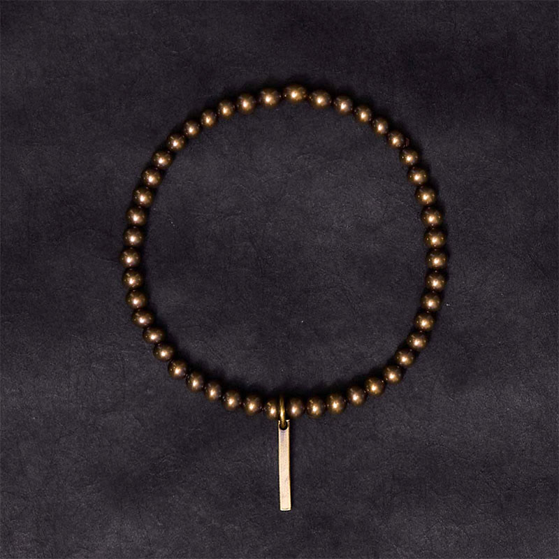 Wear FengShui Pure Copper Brass Beads Self Care Healing Bracelet