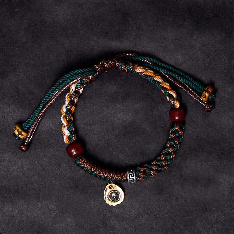 Wear FengShui Tibetan Bone Beads Luck Rope Bracelet