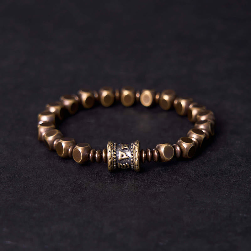 Wear FengShui "Wishing You Balance and Strength" Brass Amulet Bracelet Includes Gift Message Card