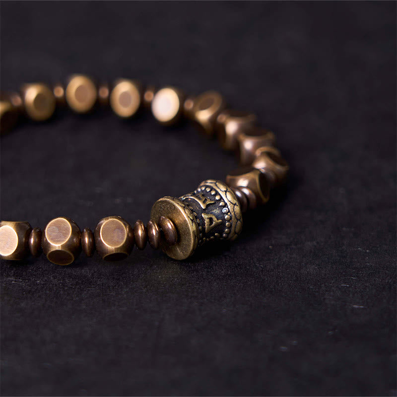 Wear FengShui "Wishing You Balance and Strength" Brass Amulet Bracelet Includes Gift Message Card
