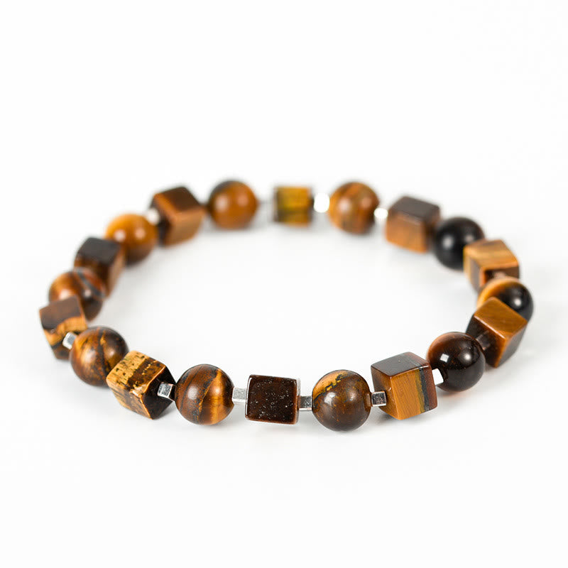 Wear FengShui Various Crystals Black Obsidian Purification Bracelet
