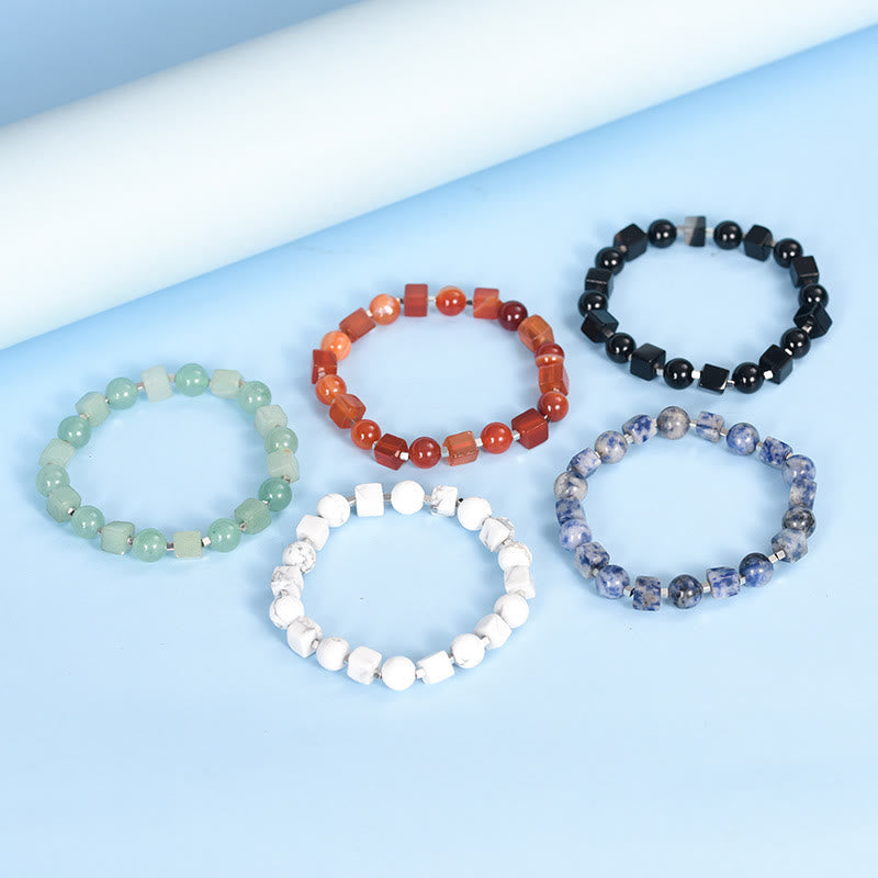 Wear FengShui Various Crystals Black Obsidian Purification Bracelet