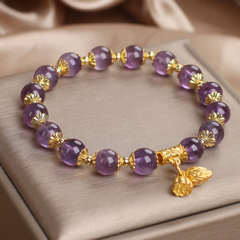Wear FengShui Amethyst Increases Nobility Bracelet