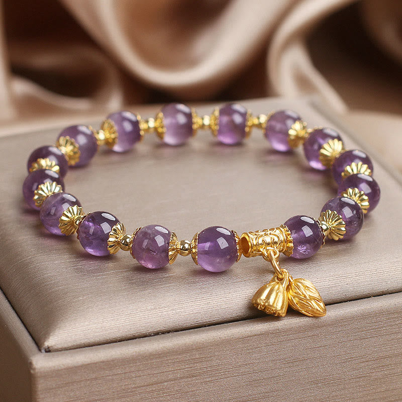 Wear FengShui Amethyst Increases Nobility Bracelet