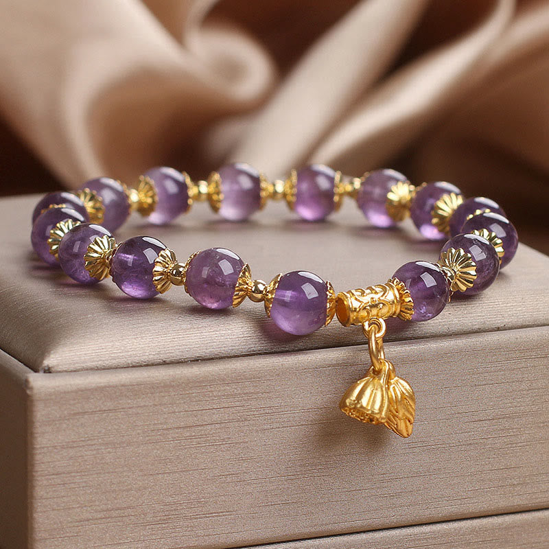 Wear FengShui Amethyst Increases Nobility Bracelet