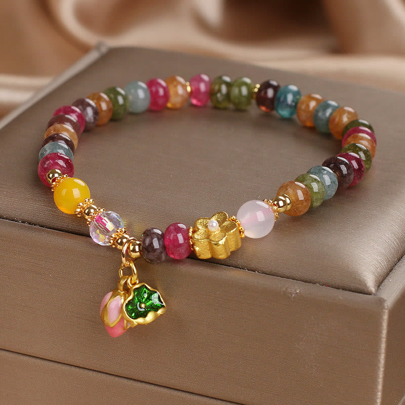 Wear FengShui Tourmaline Lotus Seedpod Wisdom Bracelet