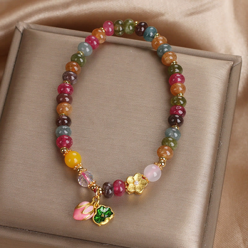 Wear FengShui Tourmaline Lotus Seedpod Wisdom Bracelet