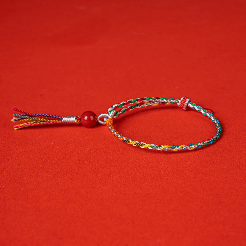 Wear FengShui Colorful String Cinnabar Concentration Bracelet