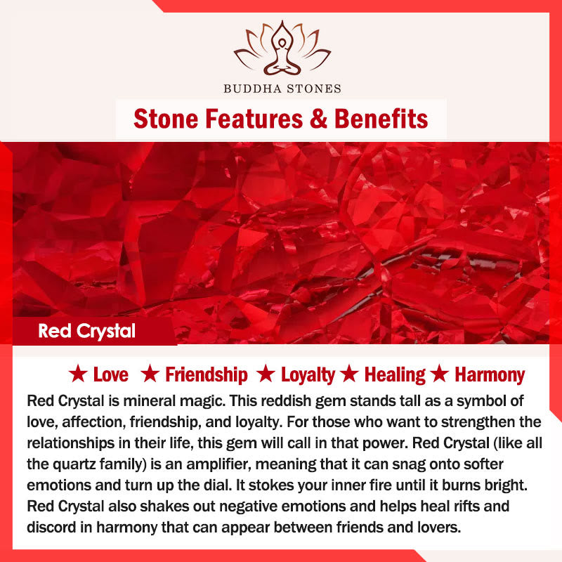 Wear FengShui Amethyst Red Crystal White Crystal Pumpkin Inner Peace And Healing Bracelet