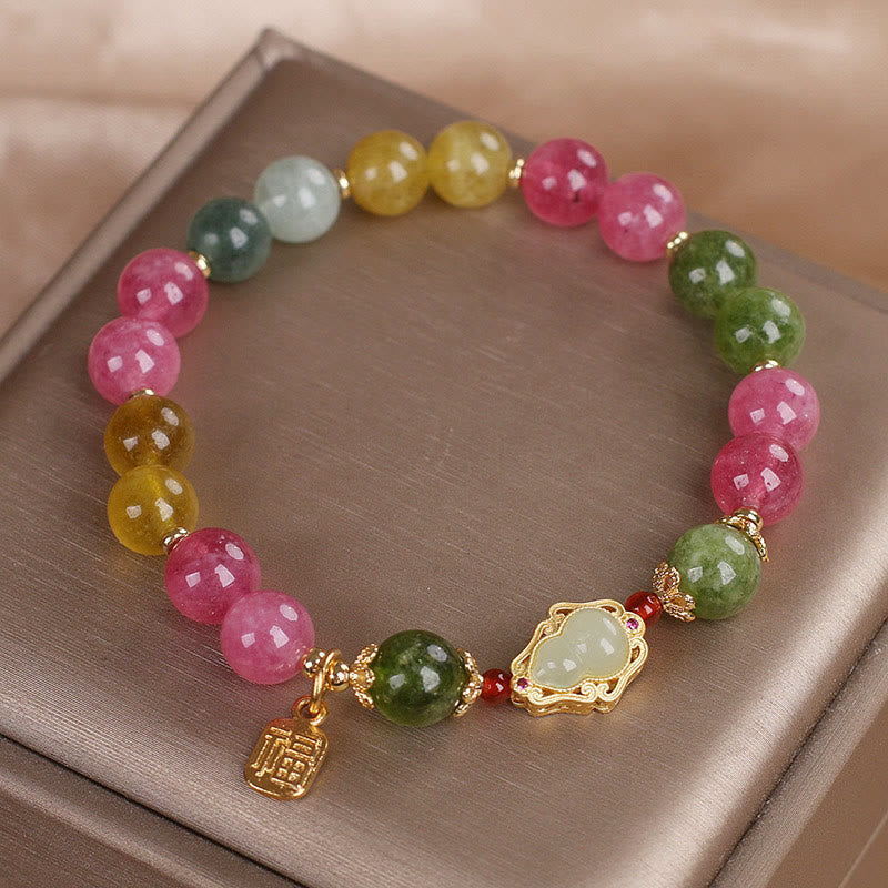 Wear FengShui Tourmaline Fu Character Love Bracelet