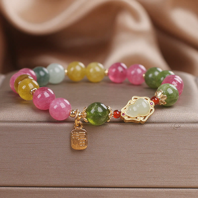 Wear FengShui Tourmaline Fu Character Love Bracelet