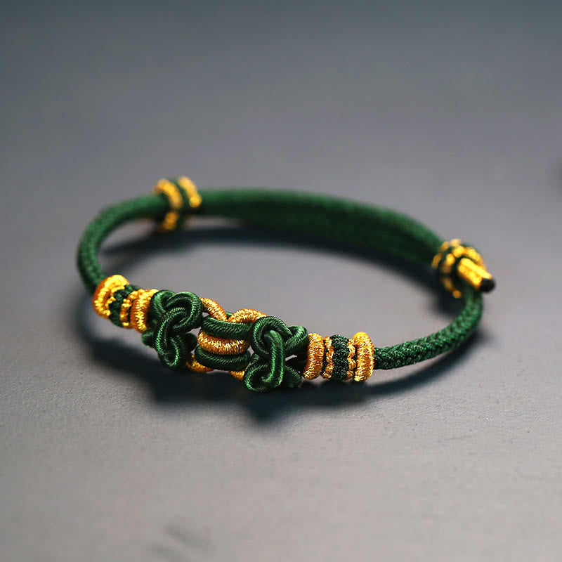Wear FengShui Red String Saddle Knot Strength Bracelet