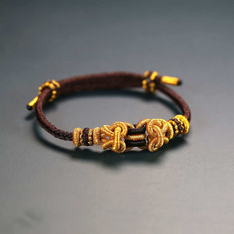 Wear FengShui Red String Saddle Knot Strength Bracelet