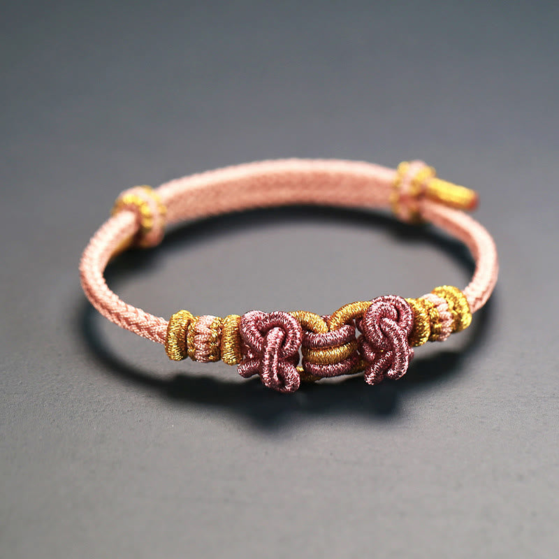 Wear FengShui Red String Saddle Knot Strength Bracelet
