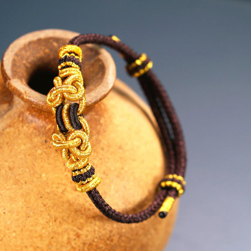 Wear FengShui Red String Saddle Knot Strength Bracelet