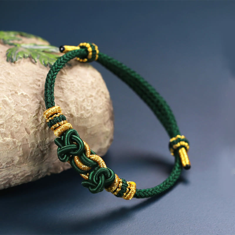 Wear FengShui Red String Saddle Knot Strength Bracelet