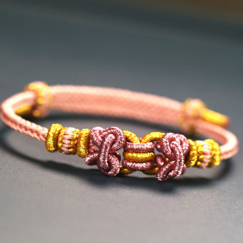 Wear FengShui Red String Saddle Knot Strength Bracelet