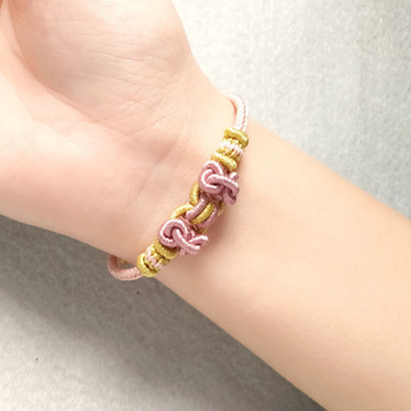 Wear FengShui Red String Saddle Knot Strength Bracelet
