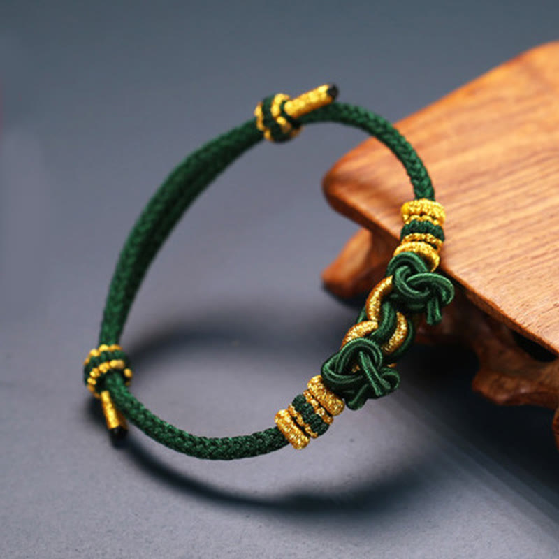 Wear FengShui Red String Saddle Knot Strength Bracelet