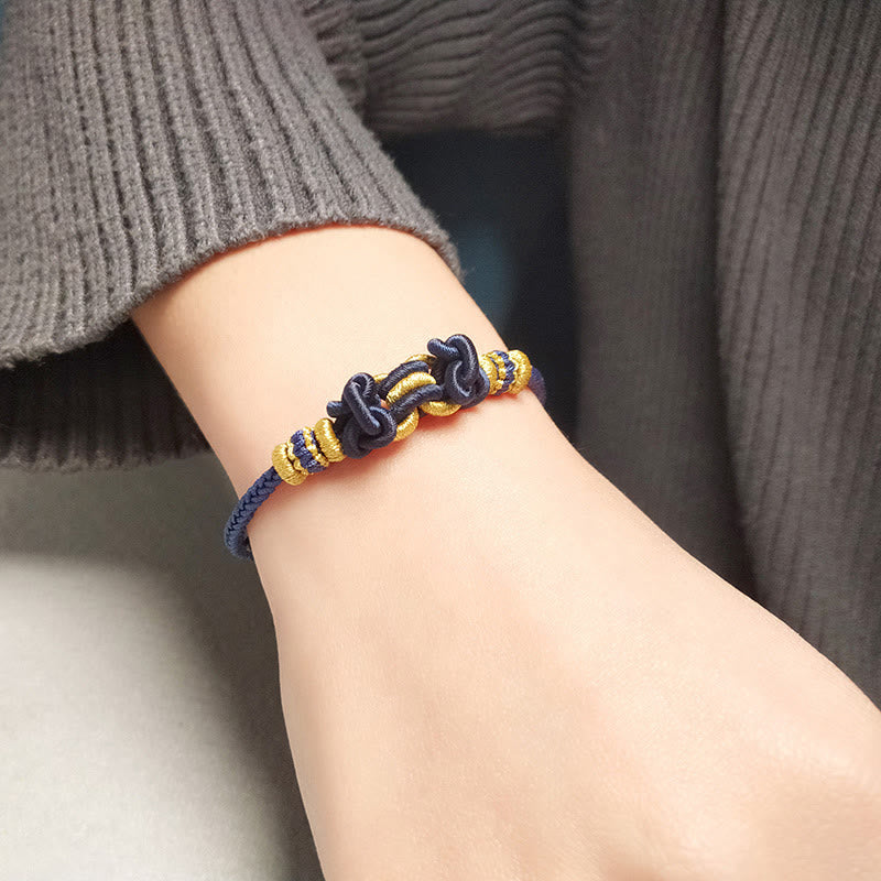 Wear FengShui Red String Saddle Knot Strength Bracelet