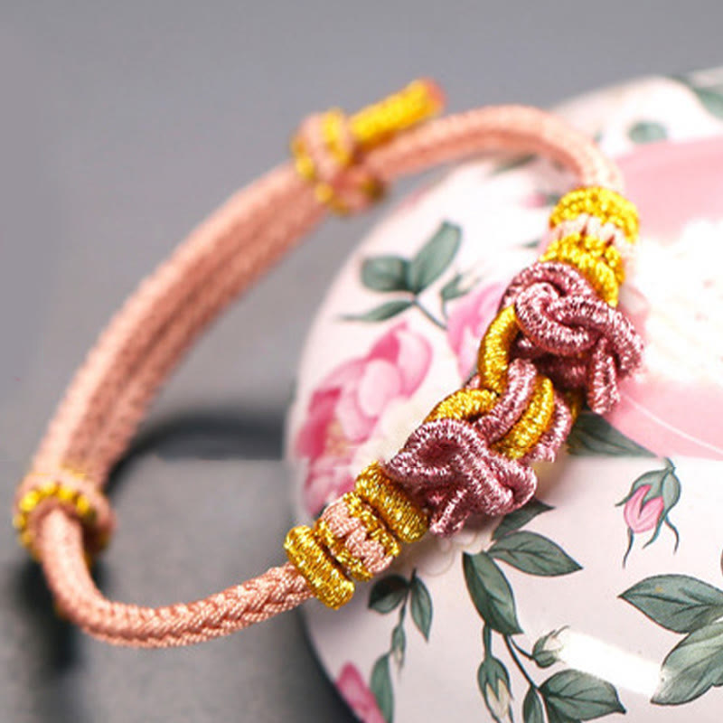 Wear FengShui Red String Saddle Knot Strength Bracelet